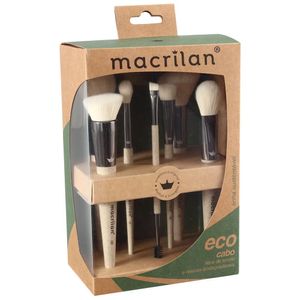 Kit 7 Pincéis para Maquiagem Eco SK100 Macrilan
