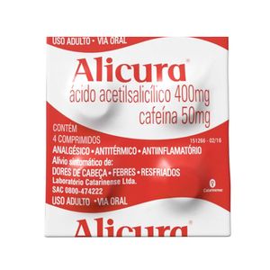 Alicura 400mg/50mg 4 Comprimidos