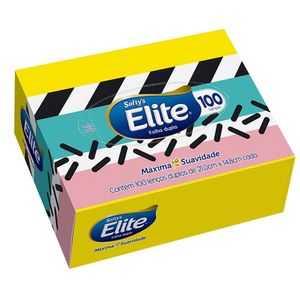 Lenços de Papel Softy's Elite Folha Dupla 100 unidades
