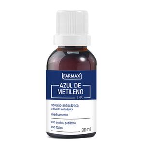 Azul de Metileno Solução Antisséptica 1% 30ml Farmax