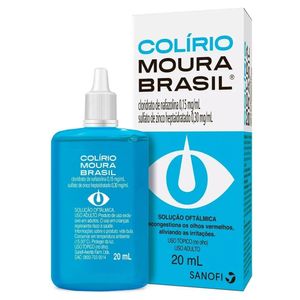 Colírio Moura Brasil 0,15mg + 0,3mg Solução Oftálmica 20ml