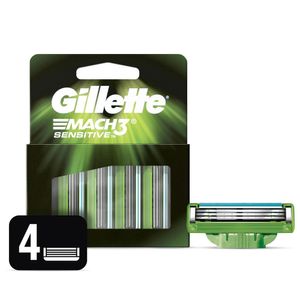 Carga Gillette Mach3 Sensitive 4 unidades