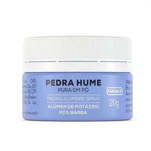 Pedra Hume Pura em Pó Farmax Pote 20g