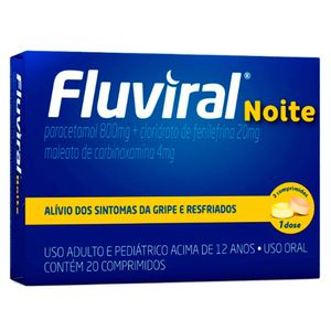Fluviral Noite 20 Comprimidos