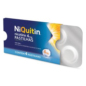 NiQuitin Pastilhas Ajuda a Parar de Fumar 4mg 4 unidades