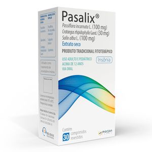 Pasalix 100mg + 30mg + 100mg 30 Comprimidos Revestidos