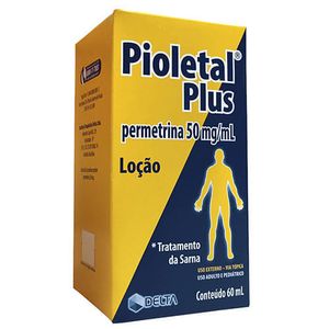 Pioletal Plus Loção Contra Sarnas 50mg/ml 60ml