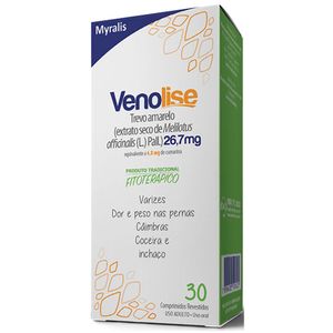 Venolise 26,7mg 30 Comprimidos