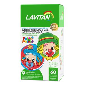 Lavitan Kids Uva, Lima-limão e Laranja 60 Comprimidos
