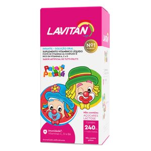 Lavitan Kids Solução Oral Tutti-Frutti 240ml