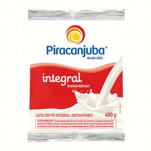 Leite em Pó Integral Instantâneo Piracanjuba Sachê 400g