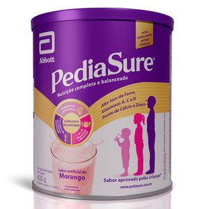 PediaSure Pó Suplemento Infantil Sabor Morango Lata 400g