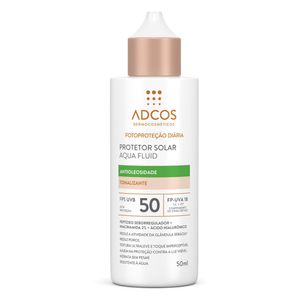Protetor Solar Adcos Aqua Fluid Tonalizante FPS50 50mL
