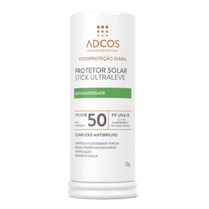 Protetor Solar Adcos Ultra Leve Stick AOL Incolor FPS50 12g