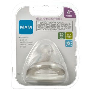 Bico Para Mamadeira Antivazamento MAM Fluxo Rápido - Tam 4+