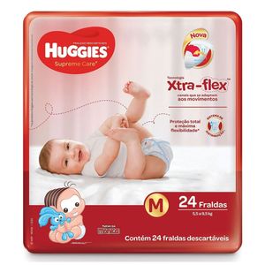 Fralda Huggies Supreme Care M c/24 Unidades