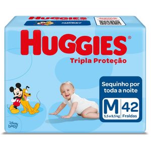 Fralda Huggies Tripla Proteção M c/42 Unidades
