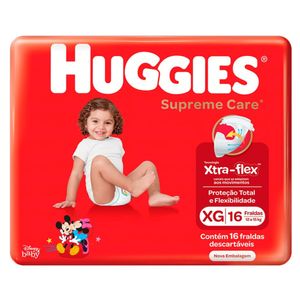 Fralda Huggies Supreme Care XG c/16 Unidades