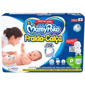 Fralda Mamypoko Fralda-Calça P c/46 Unidades