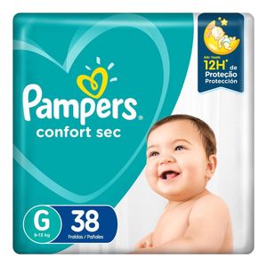Fralda Pampers Confort Sec G c/38 Unidades