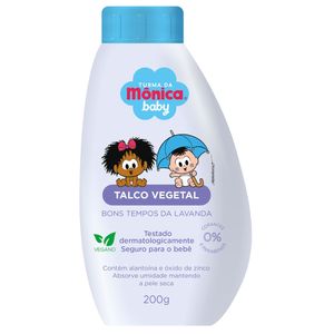 Talco Vegetal Turma da Monica Baby Tempos Da Lavanda 200g