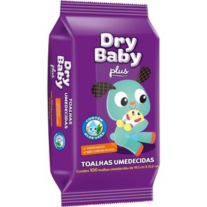 Toalhas Umedecidas DryBaby Plus c/100 Toalhinhas
