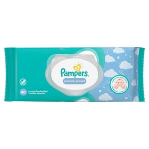 Toalhas Umedecidas Pampers Cheirinho de Bebê c/48 Toalhinhas