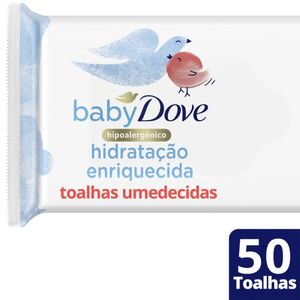 Lenços Umedecidos Dove Baby Hidratação Enriquecida c/50