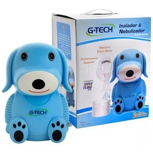 Inalador e Nebulizador G-Tech Nebdog Azul Bivolt 1 Unidade