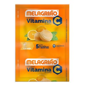 Melagrião C Sabor Laranja Sachê 5 Pastilhas