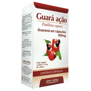 Guaraná Ação Arte Nativa 500mg 30 Cápsulas