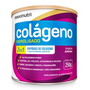 Colágeno Hidrolisado 2 em 1 Amora Maxinutri 250g