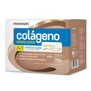 Colágeno Hidrolisado Verisol 2 em 1 Natural Maxinutri 30 sachês