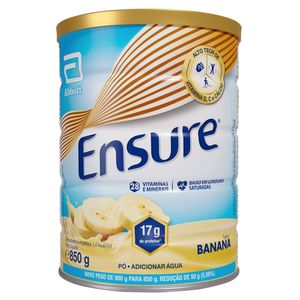 Ensure Pó Suplemento Adulto Sabor Banana Lata 850g
