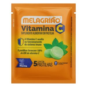 Melagrião C Sabor Menta Sachê 5 Pastilhas