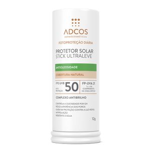 Protetor Solar Adcos Ultra Leve Stick AOL Peach FPS50 12g