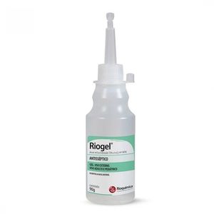 Álcool 70 Gel Antisséptico Riogel Sem Perfume Almotolia 90g