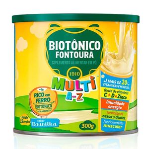 Biotônico Fontoura Multi A-Z Sabor Baunilha 300g