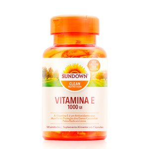Vitamina E Sundown 1.000UI 50 Cápsulas