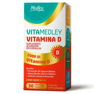 VitaMedley Vitamina D 2.000UI 30 Cápsulas