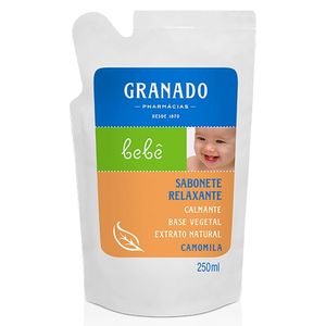 Sabonete Líquido Granado Bebê Glicerina Camomila Refil 250ml