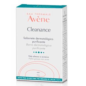 Sabonete Barra Cleanance Purificante Antiacne Avène Pierre 70g