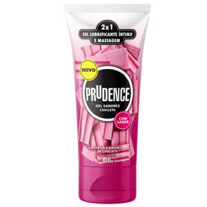 Lubrificante Íntimo Prudence Gel Sabores Chiclete 100g