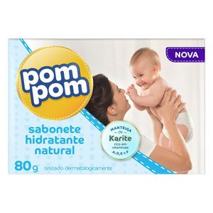 Sabonete Barra Pom Pom Loção Hidratante 80g
