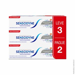 Kit 3x90g Sensodyne Branqueador Extra Fresh Creme Dental
