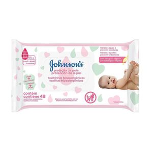 Toalhas Umedecidas Johnsons Baby Extra Cuidado 48 Toalhinhas