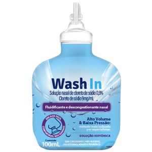 Wash In Fluidificante e Descongestonante Nasal 0,9% 100ml