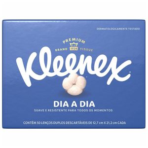 Lenços de Papel Kleenex Classic Misto Sem Perfume 50 Lenços