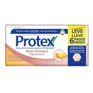 Kit 6x85g Protex Vitamina E Sabonete Antibacteriano