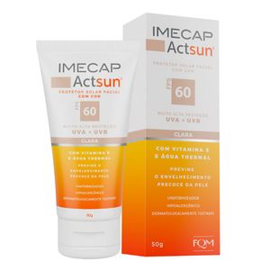 Protetor Solar Imecap Actsun Claro FPS60 50g